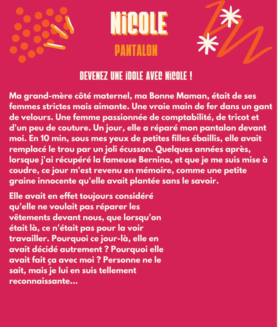 (Numérique) Patron-Pantalon taille élastique Nicole