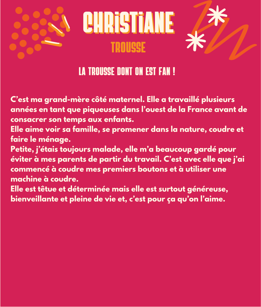 (Numérique) Patron-Trousse Christiane PRIX LIBRE