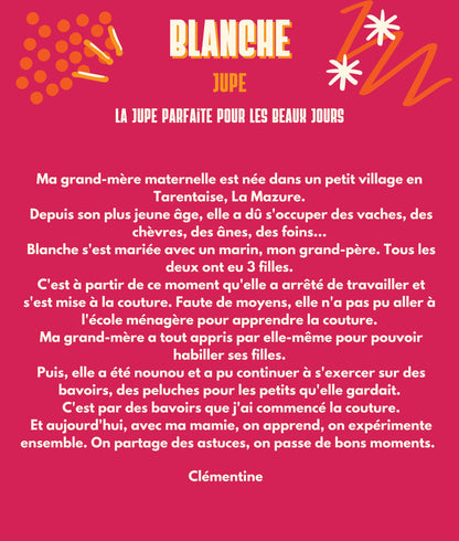 (Numérique) Patron-Jupe Longue Blanche